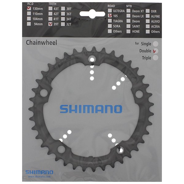 Shimano Y1M339000 Kettingblad 105 - 5700 SILVER