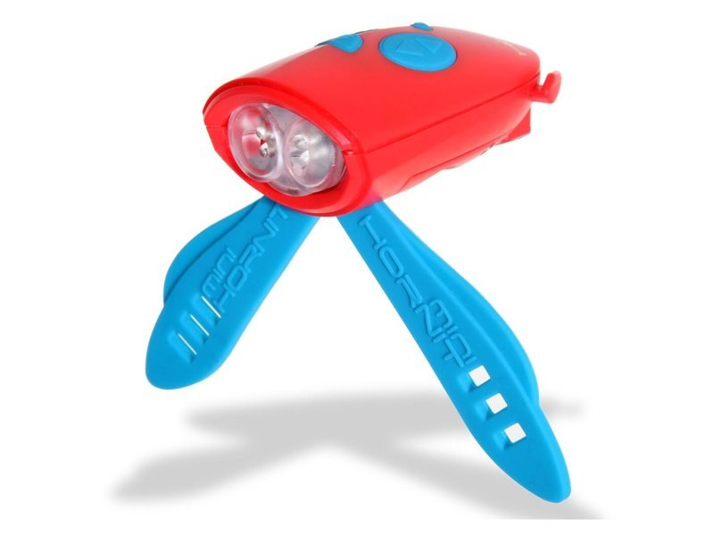 Hornit mini lamp en claxon 25 geluiden/blauw