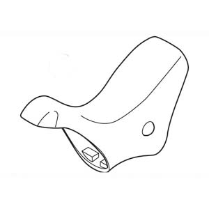 Shimano REMGREEPRUBBERS ZWART ST-7800